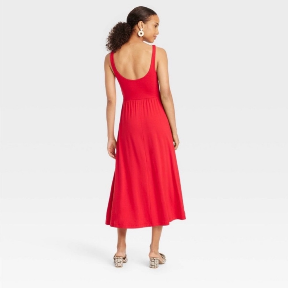 Beautiful, soft red ballet tank dress